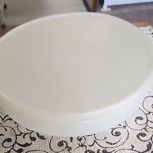 Round White Serving Platter